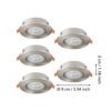 902269_DIMENSION_0001 | Eglo Romania Set spot încastrat BARRANCO LED 5X4.5W IP20 902269
