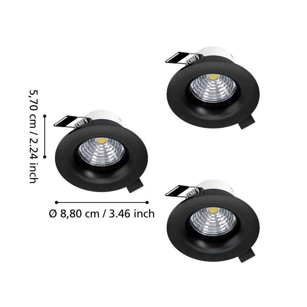 902278_DIMENSION_0001 | Eglo Romania Set spot încastrat SALICETO LED 3X4.8W IP20 902278