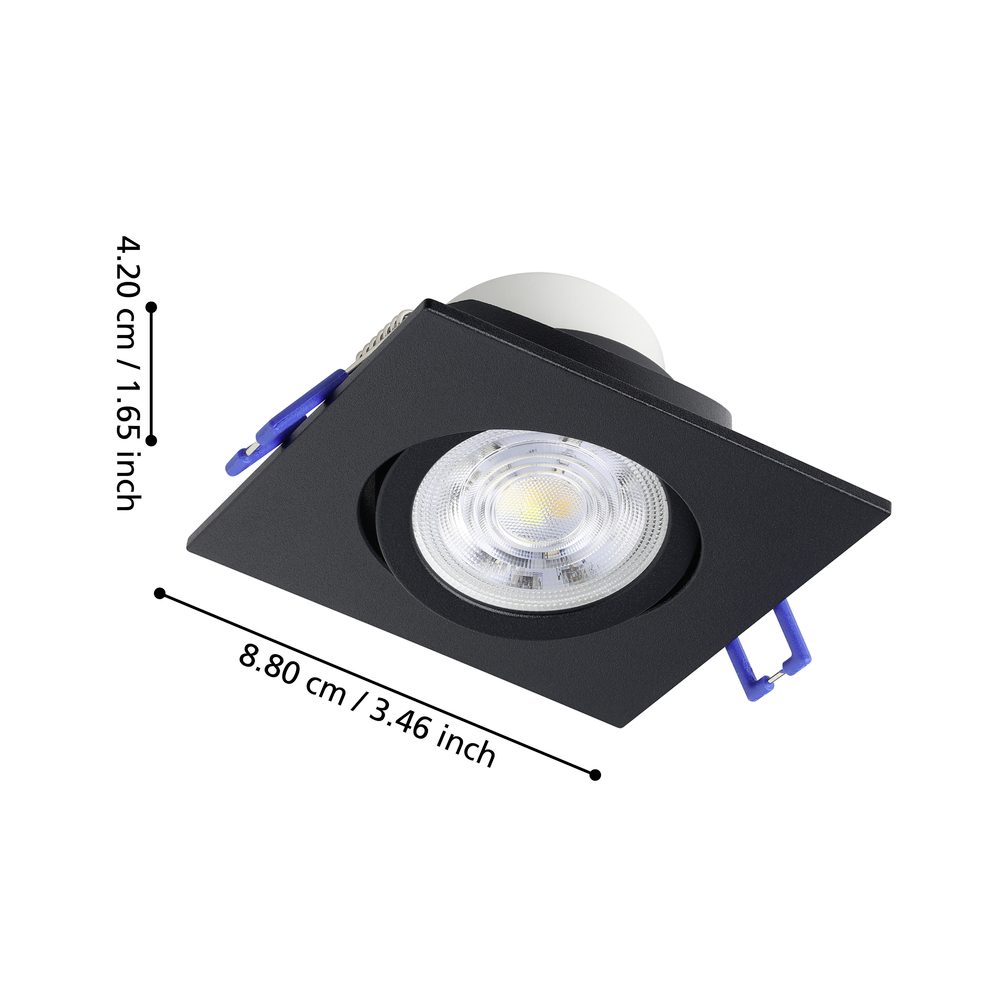 902285_DIMENSION_0001 | Eglo Romania Set spot încastrat SALICETO LED 3X6W IP20 902285