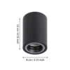 901168_DIMENSION_0001 | Eglo Romania Spot CAROSSO-Z LED GU10 4.9W IP20 901168