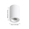 901169_DIMENSION_0001 | Eglo Romania Spot CAROSSO-Z LED GU10 4.9W IP20 901169