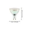 110143_DIMENSION_0001 | Eglo Romania Set 2 becuri LED GU10 2X2.9W 3000K 110143
