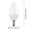 110169_DIMENSION_0001 | Eglo Romania Bec LED E14 C37 4.9W 2700K 110169