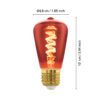 110199_DIMENSION_0001 | Eglo Romania Bec LED E27 ST48 4W 2000K 110199