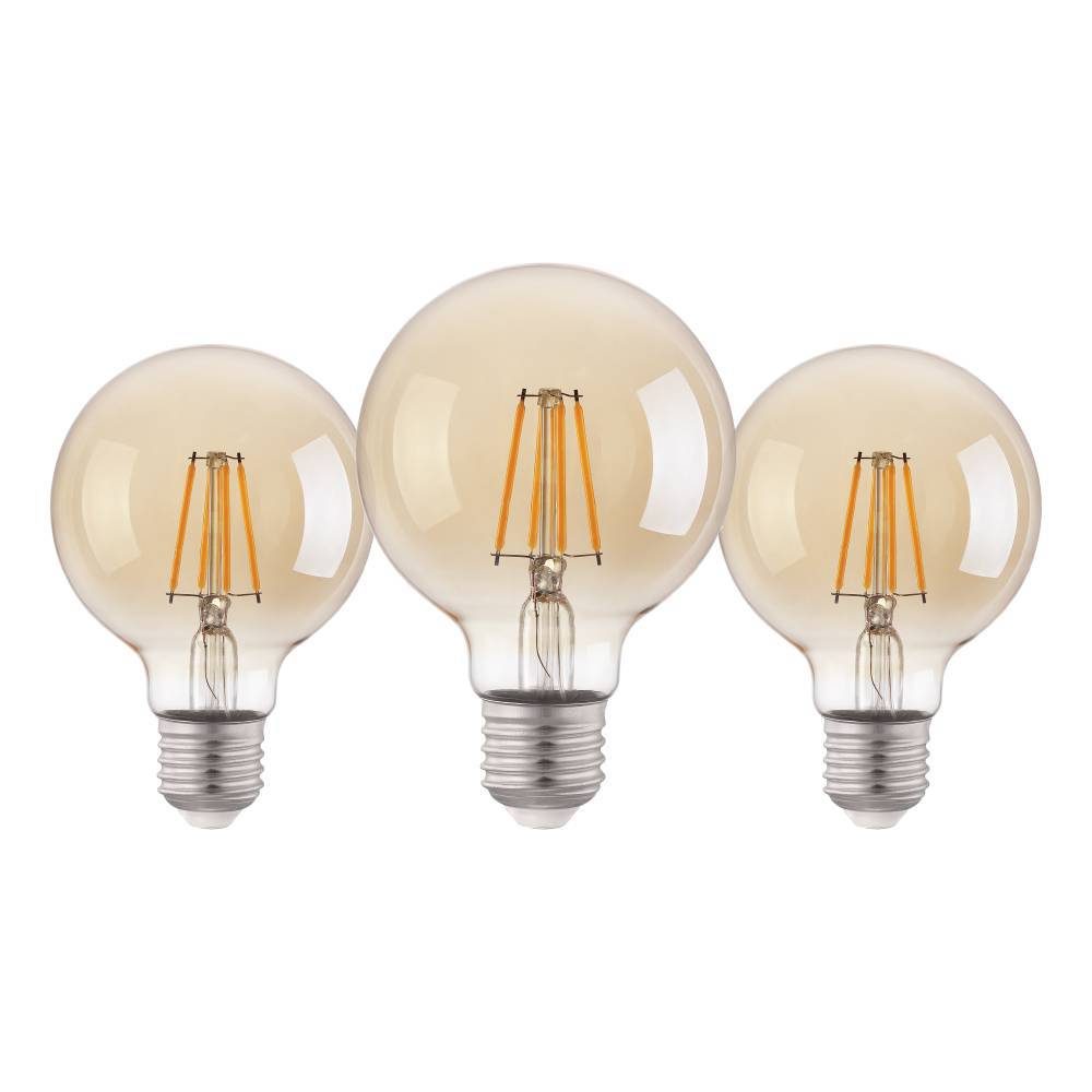 11354_VIEW_0001 | Eglo Romania Set 3 becuri LED E27 G80 3X4W 2200K 11354