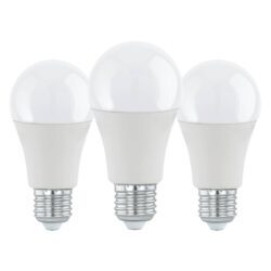Set 3 becuri LED E27 A60 3X11.5W 3000K 117524