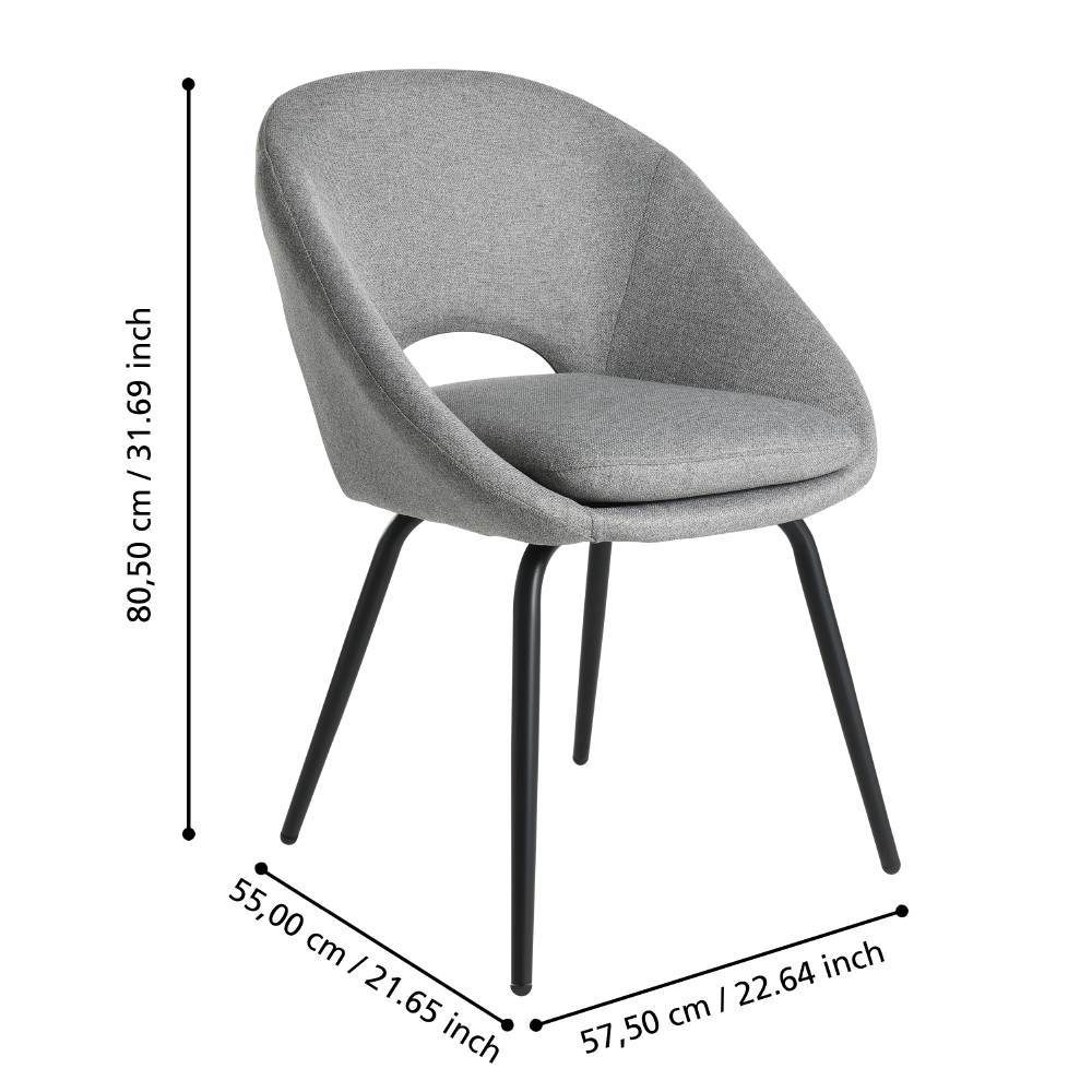 424707_DIMENSION_0001 | Eglo Romania Scaun GUAGUA 575x550x805mm 424707