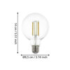 110387_DIMENSION_0001 | Eglo Romania Bec LED E27 G95 8W 2200K-6500K 110387