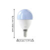 110395_DIMENSION_0001 | Eglo Romania Bec LED E14 P45 4.9W 2700K-6500K 110395