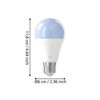 110396_DIMENSION_0001 | Eglo Romania Bec LED E27 A60 11W 2700K-6500K 110396