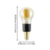 110403_DIMENSION_0001 | Eglo Romania Bec LED E14 P45 4.9W 2200K-6500K 110403