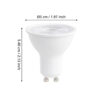 110408_DIMENSION_0001 | Eglo Romania Bec LED GU10 4.9W 2700K-6500K 110408