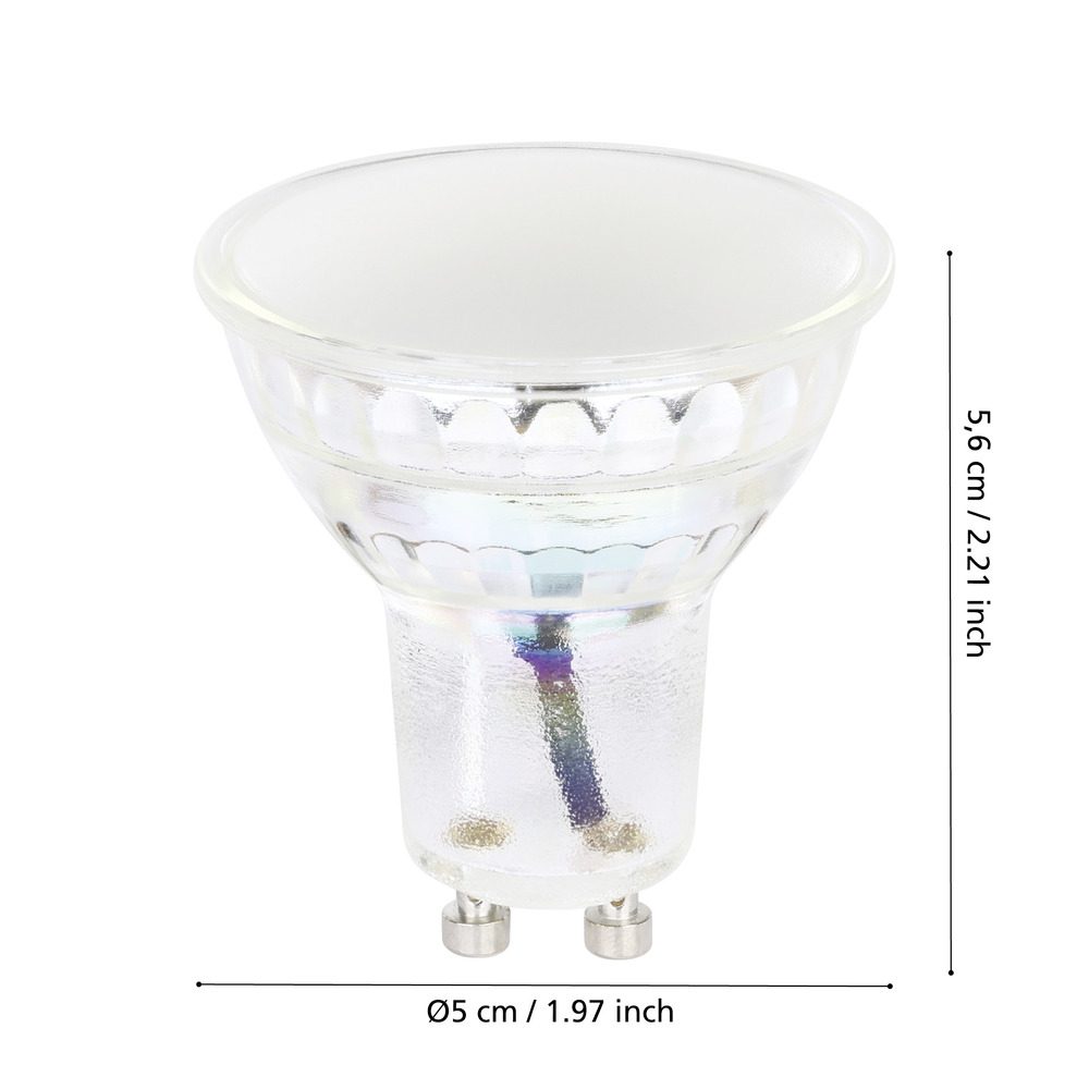 110457_DIMENSION_0001 | Eglo Romania Bec LED GU10 6W 3000K 110457
