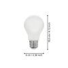 110459_DIMENSION_0001 | Eglo Romania Bec LED E27 A60 7W 2000K-3000K 110459