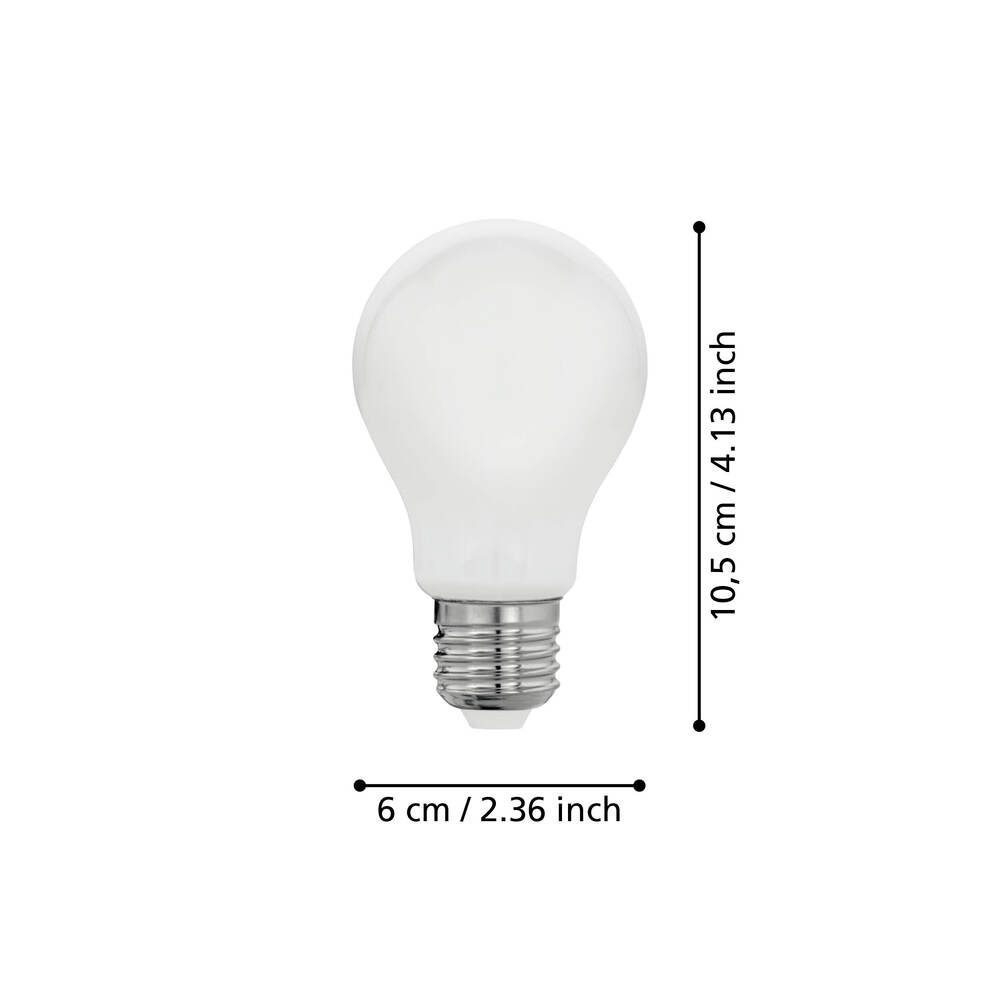 110459_DIMENSION_0001 | Eglo Romania Bec LED E27 A60 7W 2000K-3000K 110459