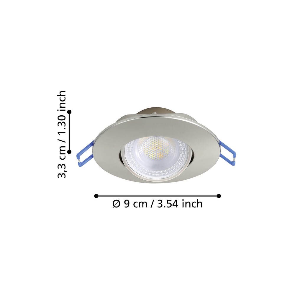 300196_DIMENSION_0001 | Eglo Romania Set 10 spoturi GEDREZ LED 10X4.9W IP20 300196