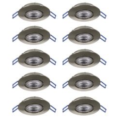 Set 10 spoturi GEDREZ LED 10X4.9W IP20 300196