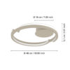 901823_DIMENSION_0001 | Eglo Romania Plafonieră MEZZOMONTE LED 2X20W IP20 901823