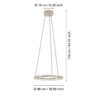 901824_DIMENSION_0001 | Eglo Romania Lustră MEZZOMONTE LED 2X20W IP20 901824