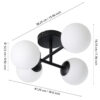 902094_DIMENSION_0001 | Eglo Romania Plafonieră CASTROVIDO LED G9 4X4.2W IP44 902094