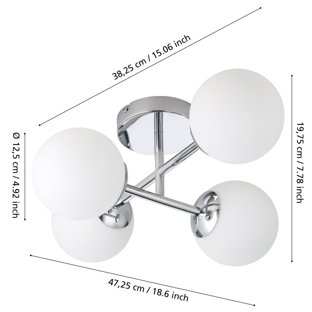 902098_DIMENSION_0001 | Eglo Romania Plafonieră CASTROVIDO LED G9 4X4.2W IP44 902098
