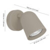 902343_DIMENSION_0001 | Eglo Romania Spot aplicat CAMALDOLI GU10 IP20 902343