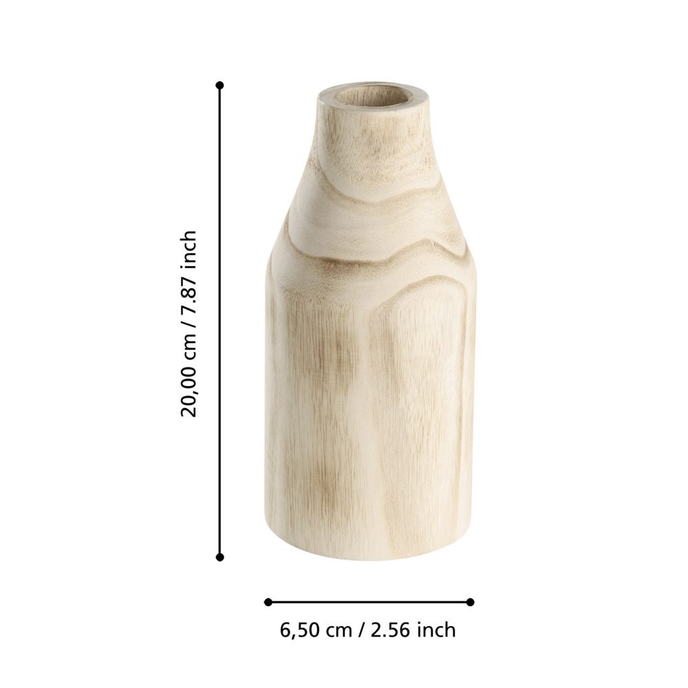 421509_DIMENSION_0001 | Eglo Romania Vază din lemn TEBANGAN Ø70mm 421509