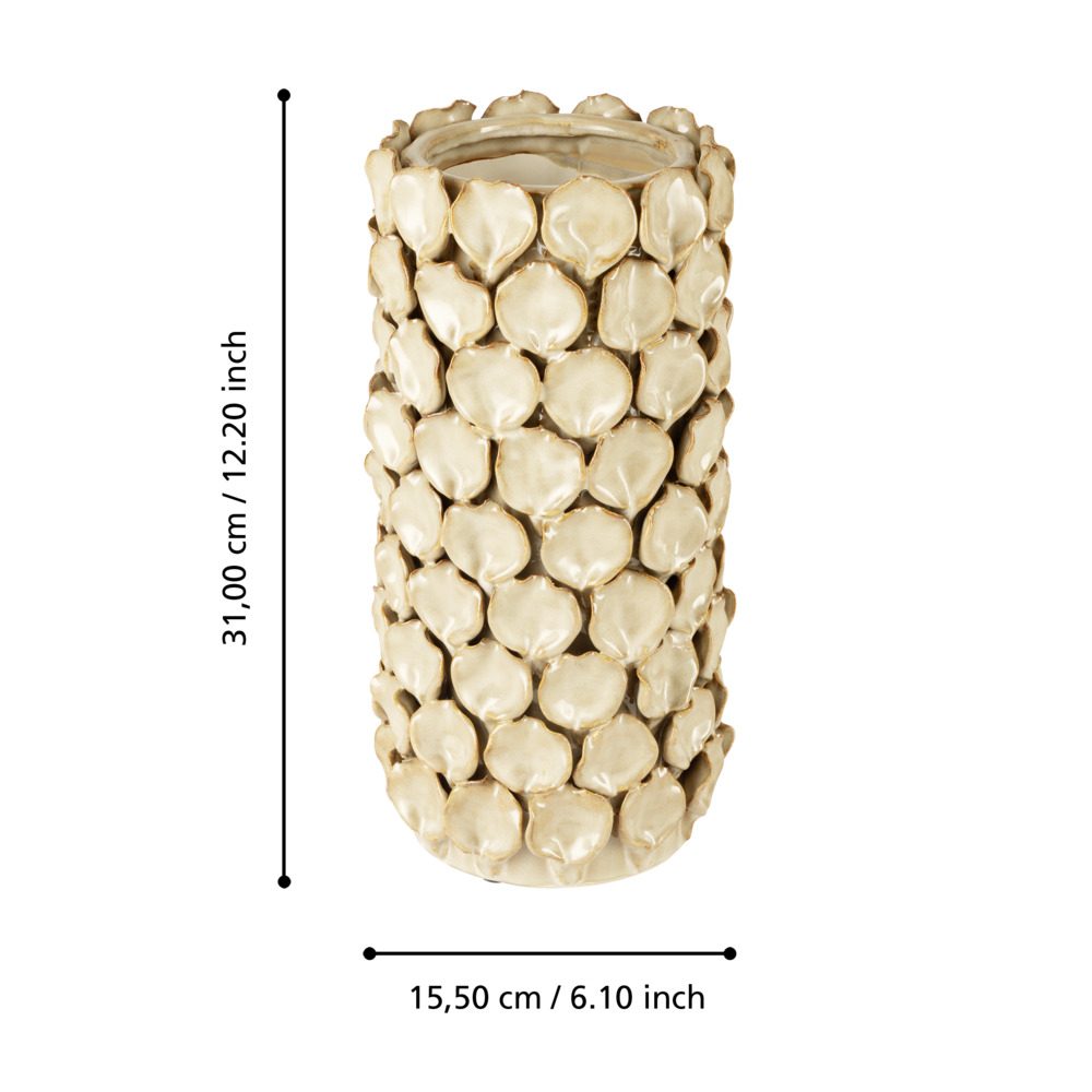 421665_DIMENSION_0001 | Eglo Romania Vază ceramică SHIGAY Ø155mm 421665