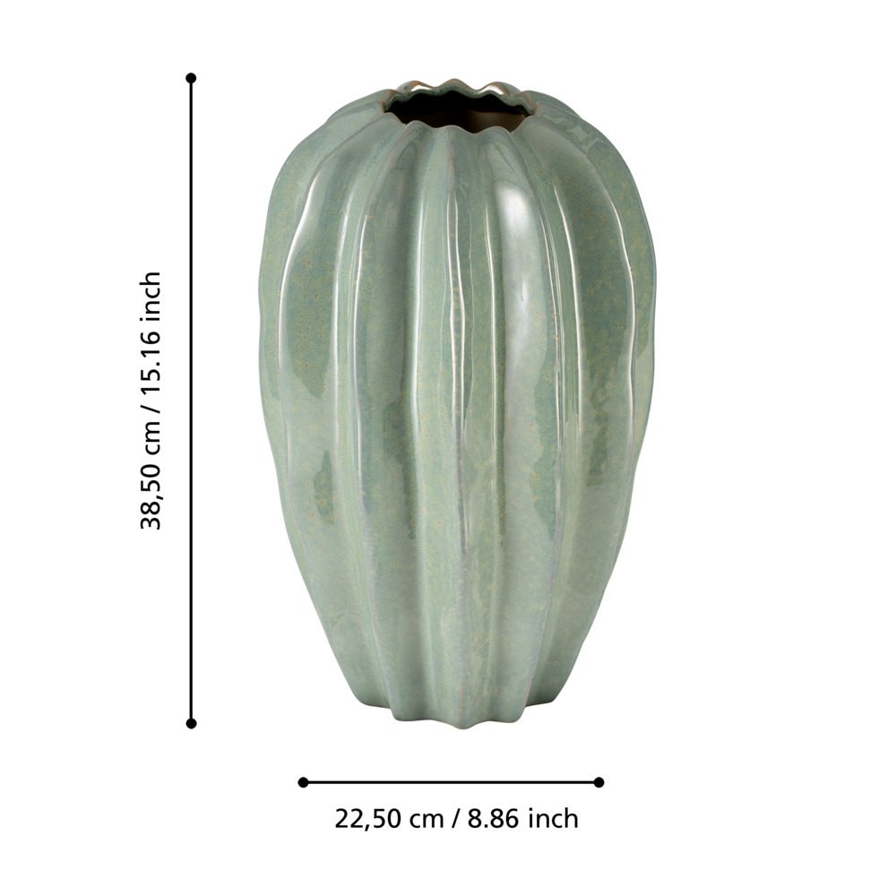 421666_DIMENSION_0001 | Eglo Romania Vază ceramică SHIGAY Ø155mm 421666