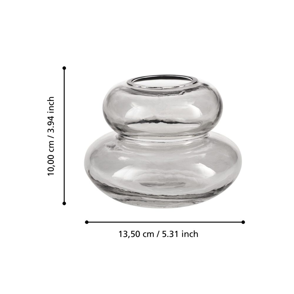 421693_DIMENSION_0001 | Eglo Romania Vază din sticlă SHIWUXI Ø135mm 421693