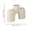 421754_DIMENSION_0001 | Eglo Romania Vază ceramică BROWER 421754