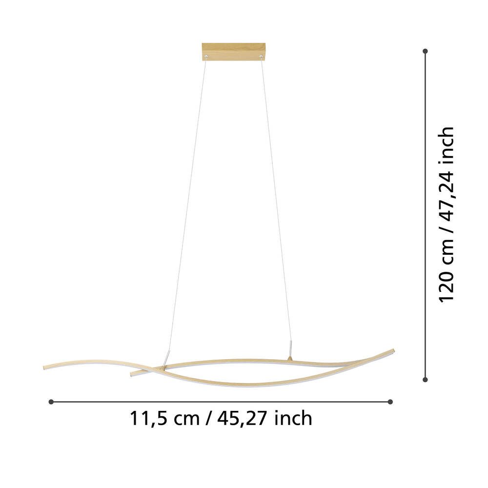 901796_DIMENSION_0001 | Eglo Romania Pendul GRISOLIA LED 20W IP20 901796