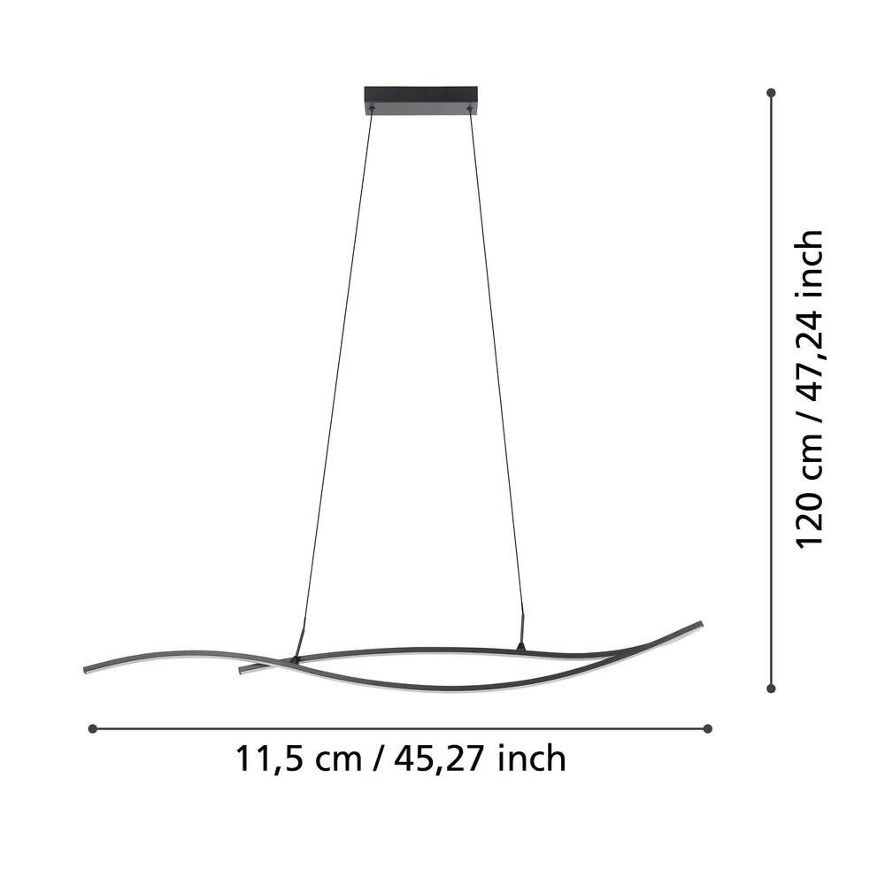 901801_DIMENSION_0001 | Eglo Romania Pendul GRISOLIA LED 20W IP20 901801