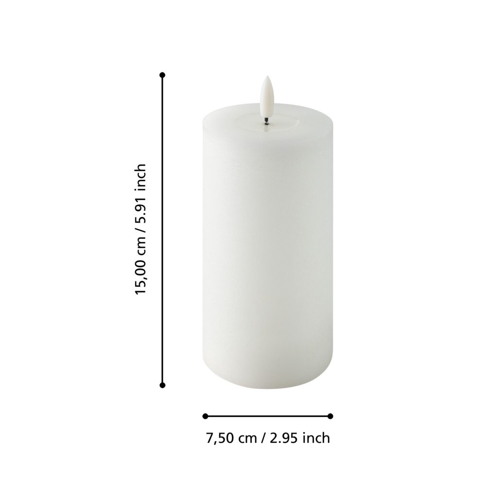 422791_DIMENSION_0001 | Eglo Romania Lumânare LED LESKINO Ø75mm 422791