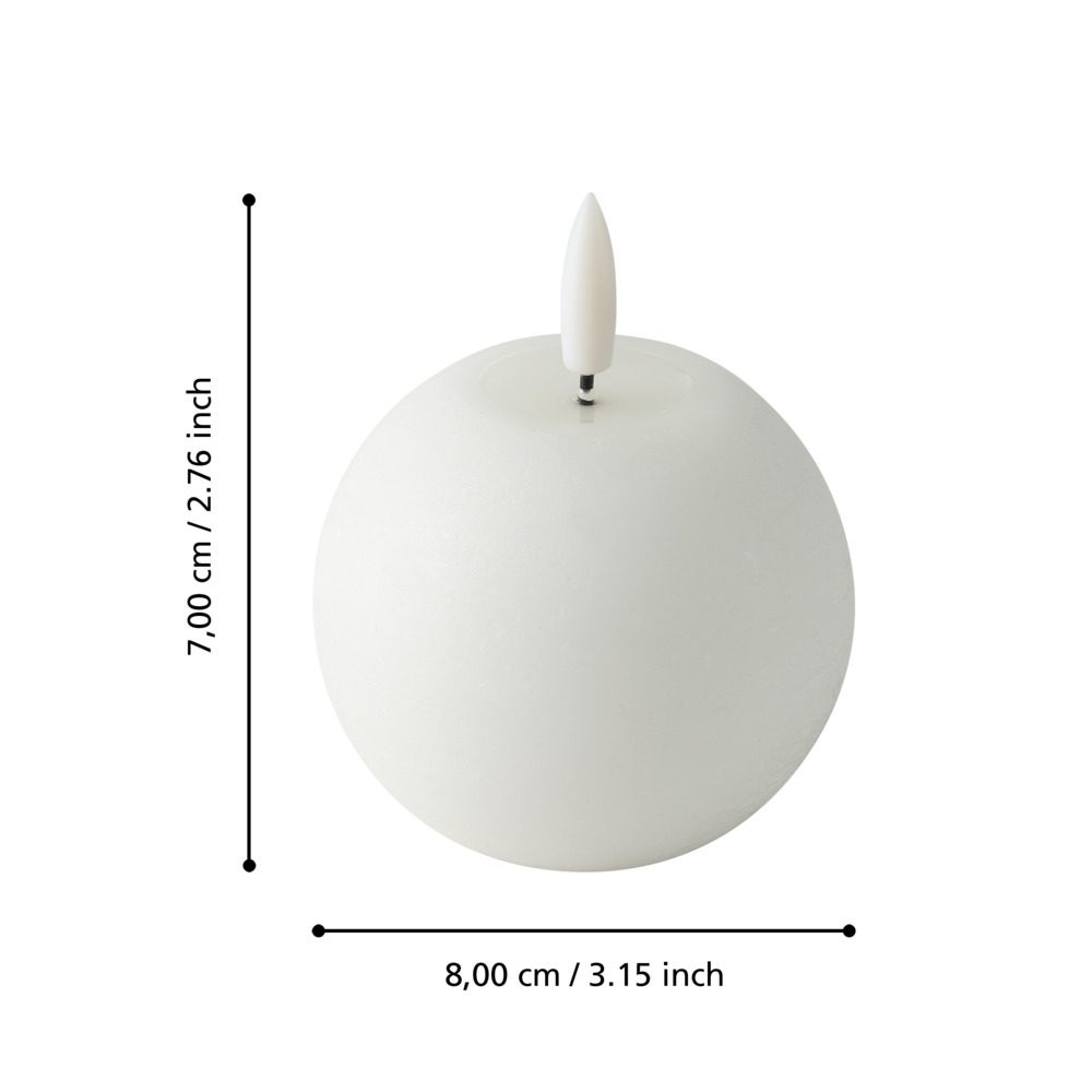 422794_DIMENSION_0001 | Eglo Romania Lumânare LED LESKINO Ø80mm 422794