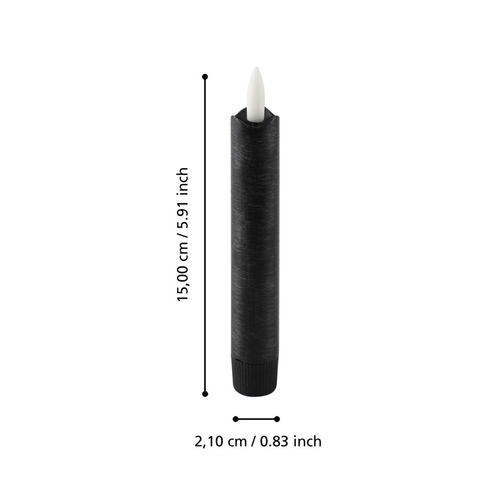 422797_DIMENSION_0001 | Eglo Romania Set 2 lumânări LED ANTANABE Ø21mm 422797