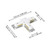 900997_DIMENSION_0001 | Eglo Romania Conector „T” TB alb 900997