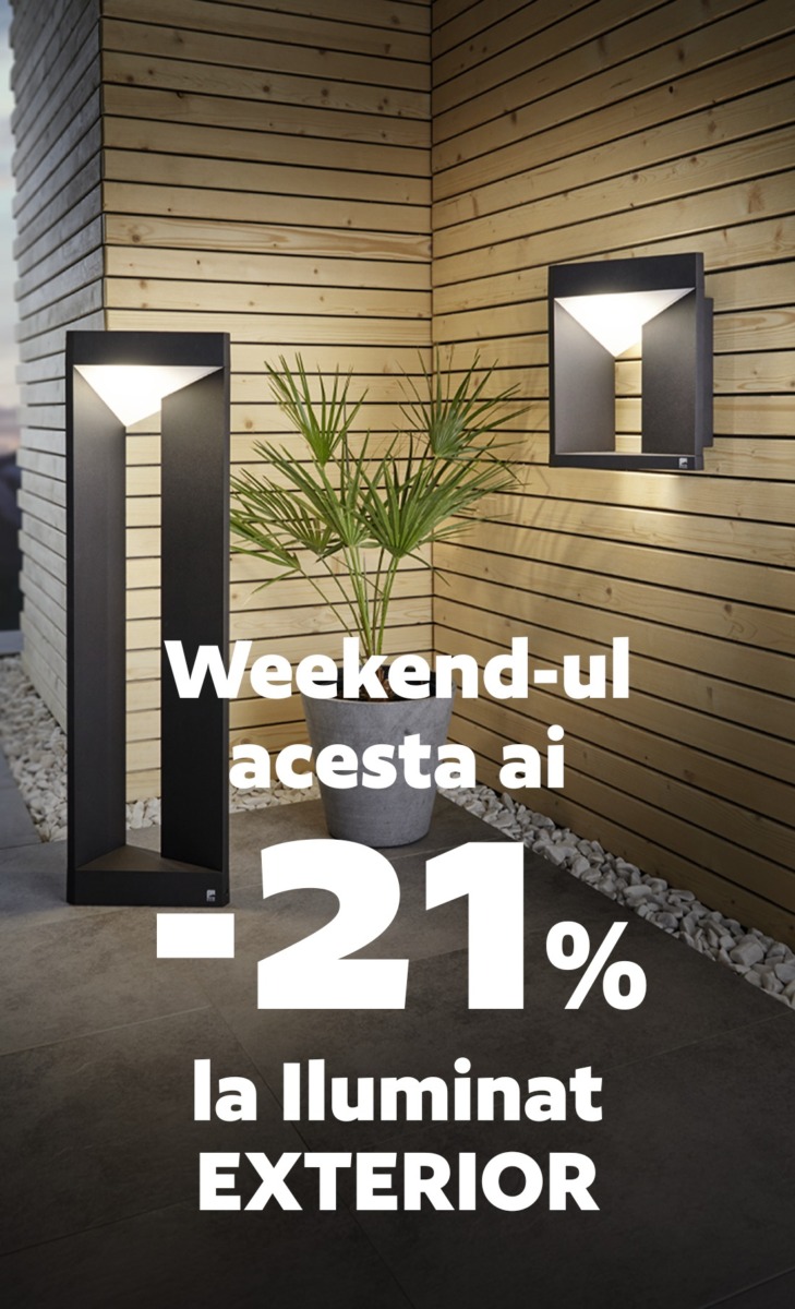21% REDUCERE LA ILUMINAT EXTERIOR