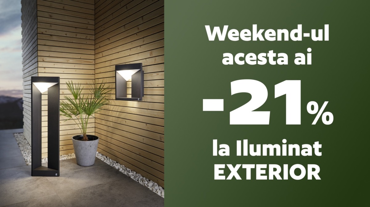 21% REDUCERE LA ILUMINAT EXTERIOR