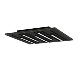 Black rectangular linear shower drain grate with evenly spaced slats on a flat base